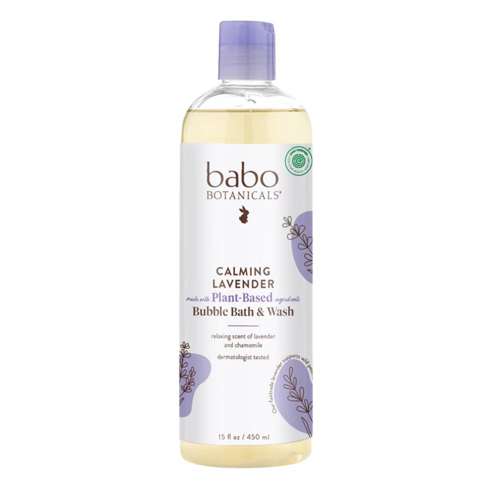 Babo Botanicals Calming Shampoo, Bubble Bath & Wash - Lavender & Meadowsweet