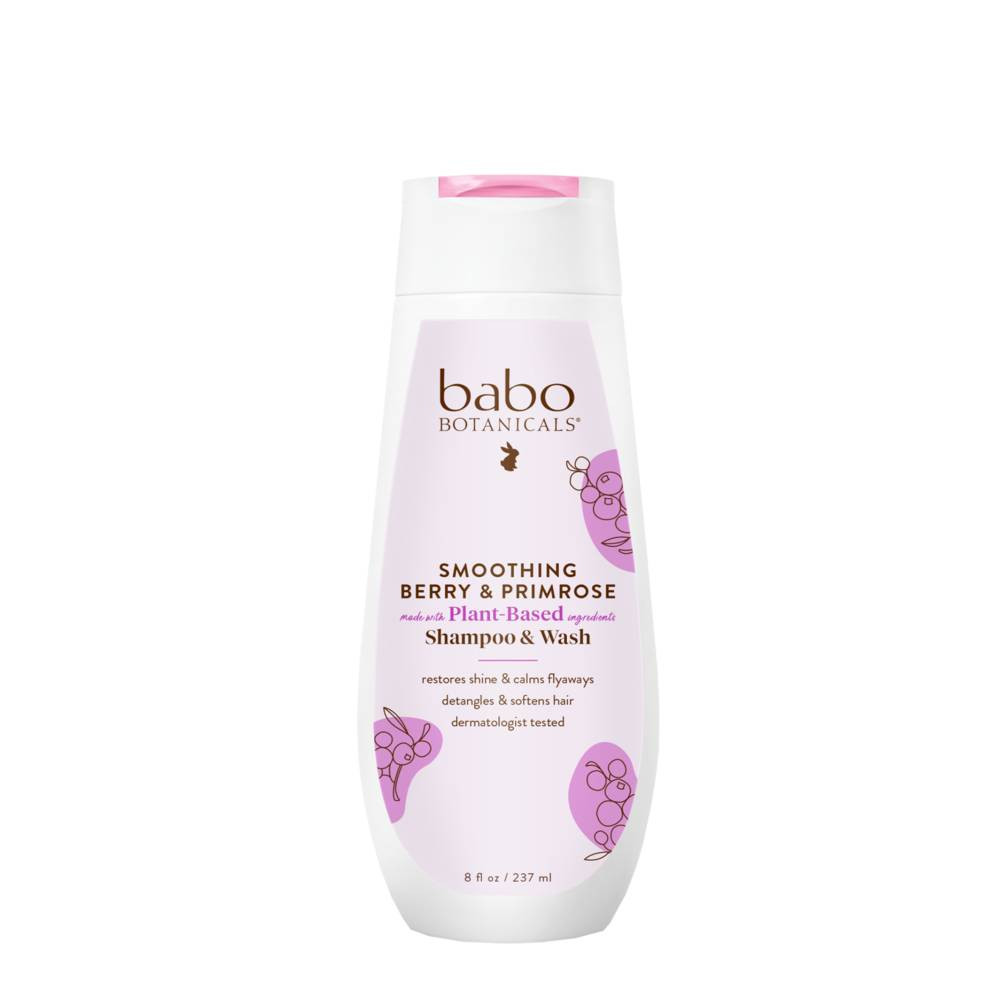 Babo Botanicals Smoothing Detangling Shampoo & Wash - Berry Primrose