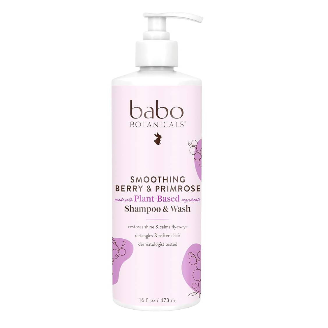 Babo Botanicals Smoothing Detangling Shampoo & Wash - Berry Primrose