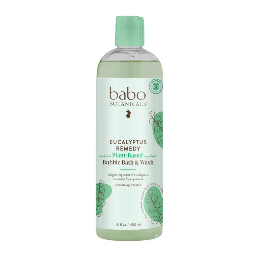 Babo Botanicals Eucalyptus Remedy Shampoo, Bubble Bath & Wash