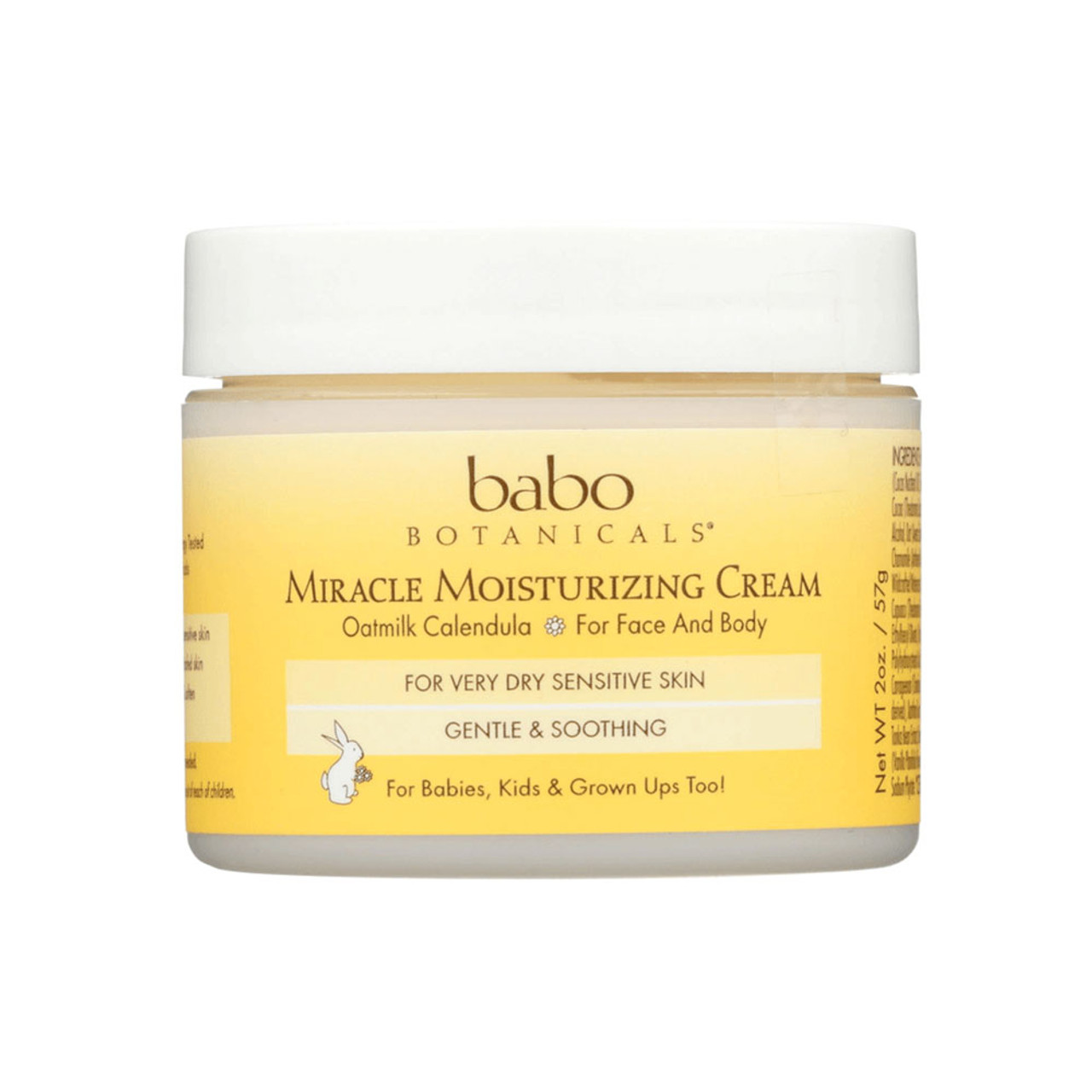 Babo Botanicals Miracle Moisturizing Face Cream - Oatmilk & Calendula