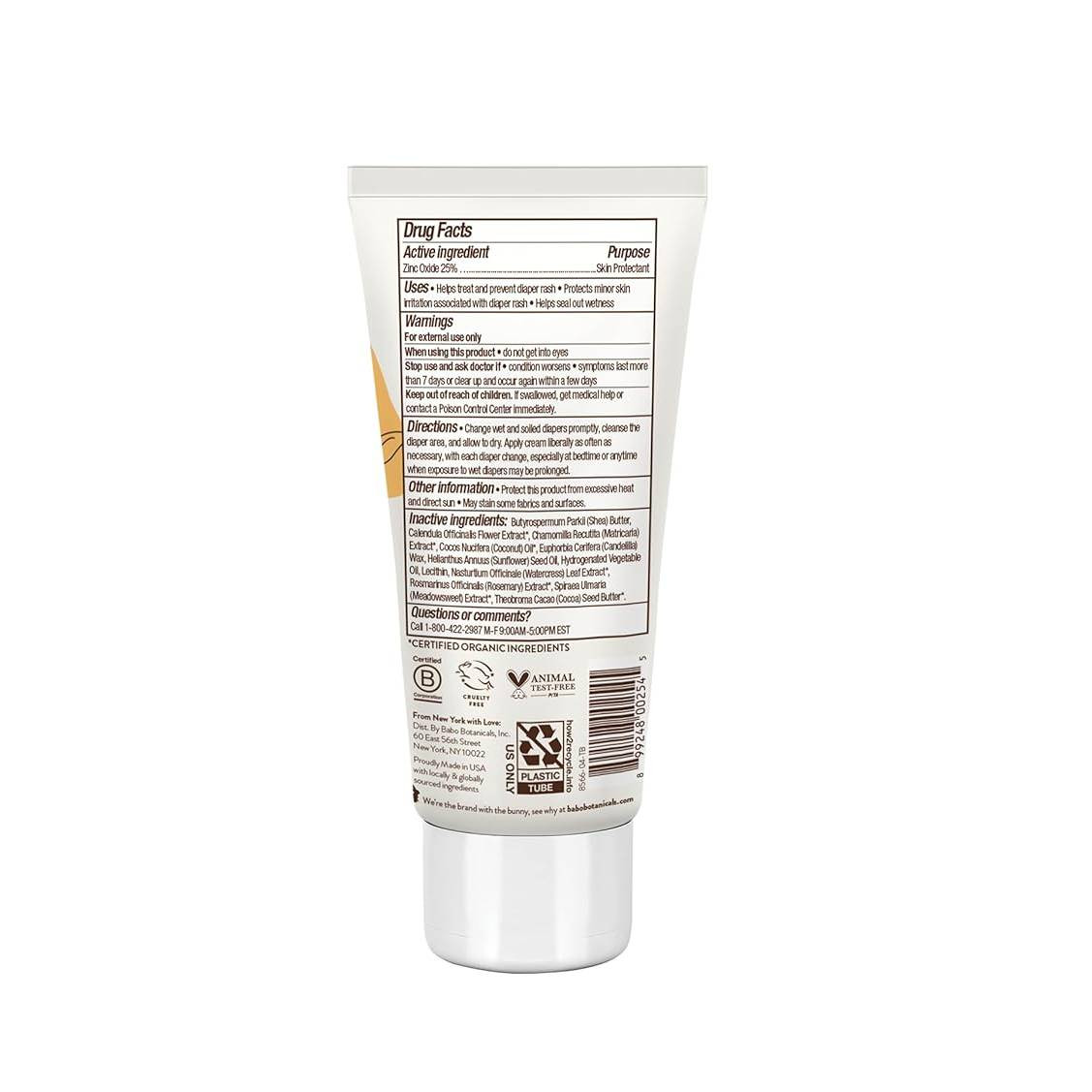 Babo Botanicals Sensitive Baby Soothing Diaper Cream - Fragrance Free