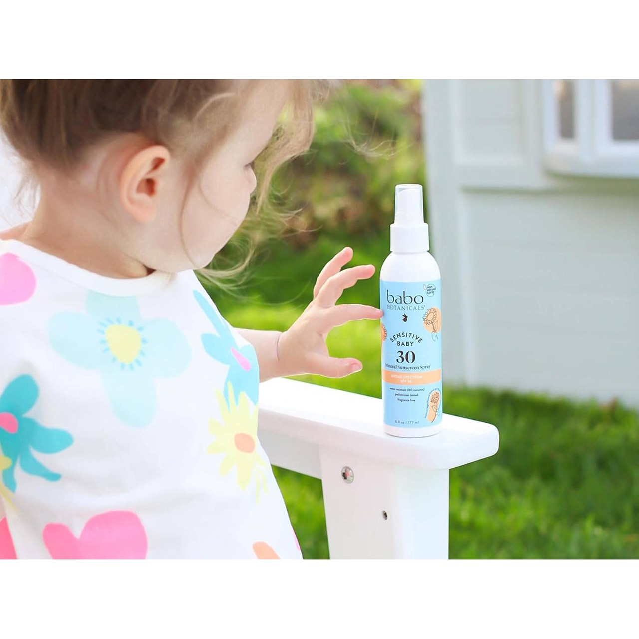 Babo Botanicals Baby Skin Mineral Sunscreen SPF 30 Pump Spray - Fragrance Free