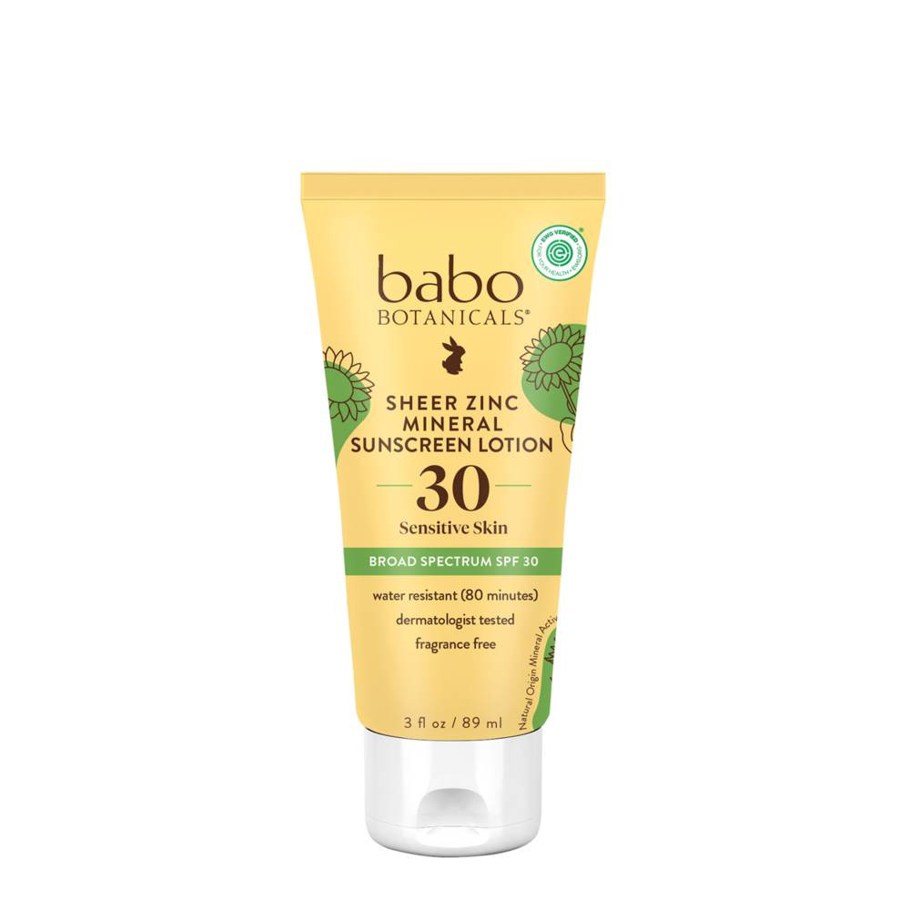 Babo Botanicals Clear Zinc Sunscreen Lotion SPF 30