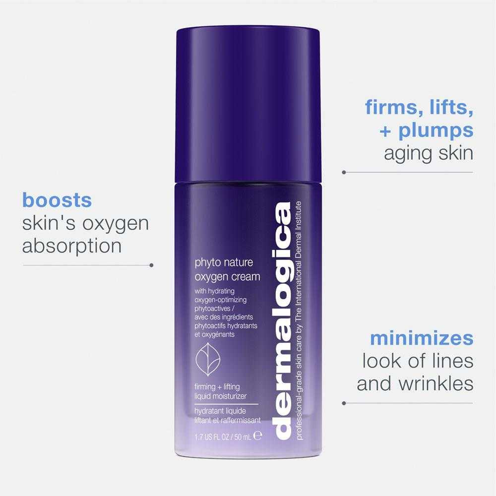 Dermalogica Phyto-Nature Oxygen Cream with boosts oxygen absorption, firms and lifts callouts