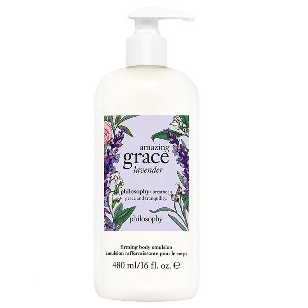philosophy amazing grace lavender firming body emulsion 16 fl oz (480 mL) pump bottle