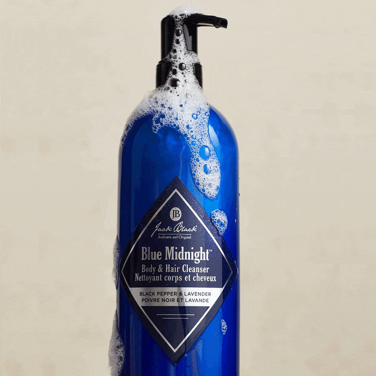 Jack Black Blue Midnight Cleanser for Hair & Body 10 oz