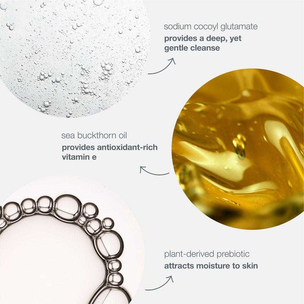 Ingredients: sodium cocoyl glutamate, sea buckthorn oil, plant-derived prebiotic