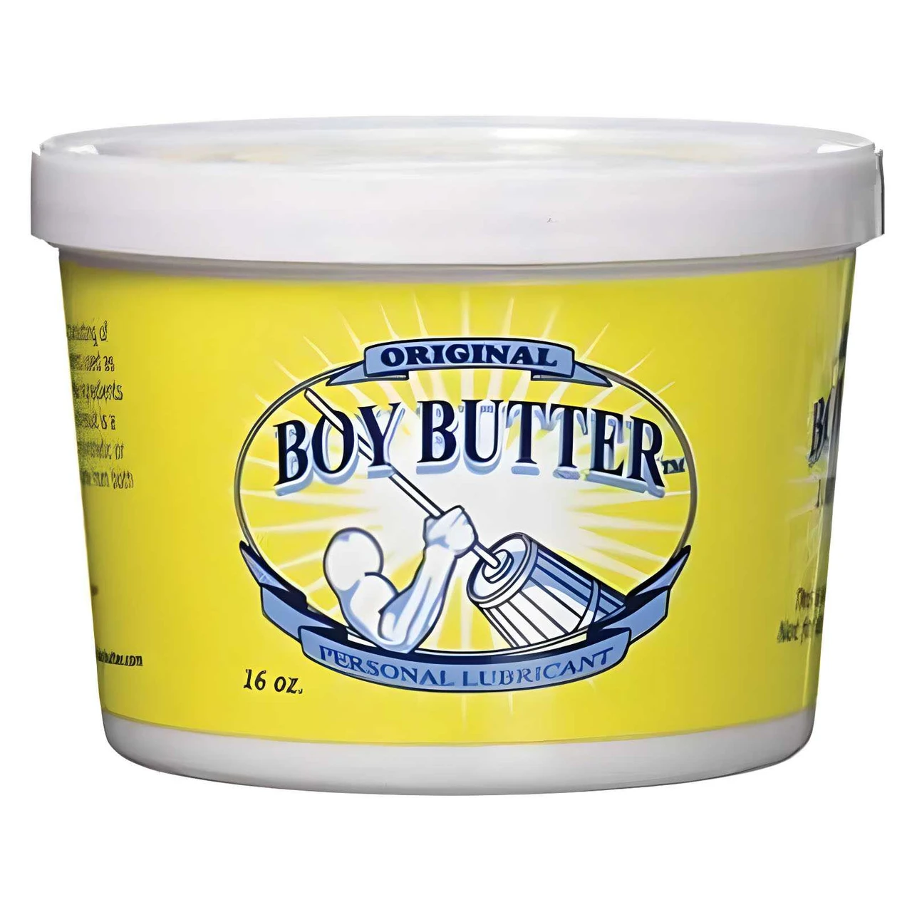 Boy Butter Original personal lubricant 16 oz yellow tub