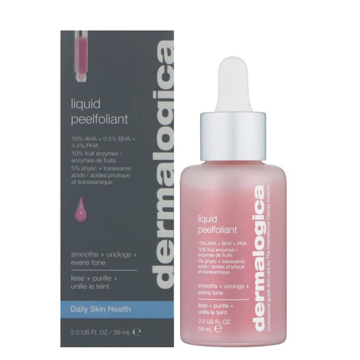 Dermalogica Liquid Peelfoliant bottle beside its box