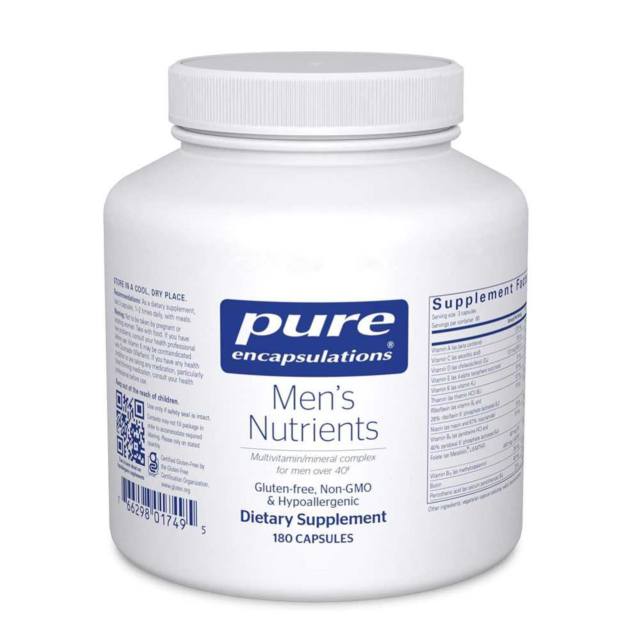 Pure Encapsulations Men's Nutrients PURE-MN BeautifiedYou.com