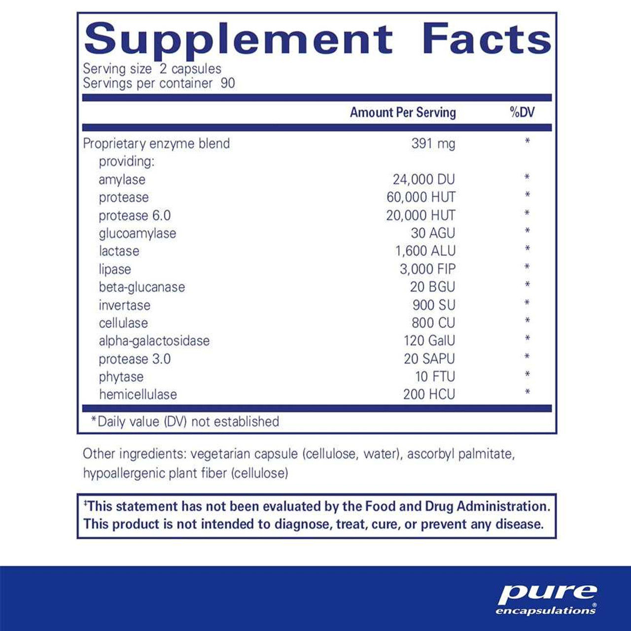 Pure Encapsulations Digestive Enzymes Ultra PURE-DigestiveUltra BeautifiedYou.com