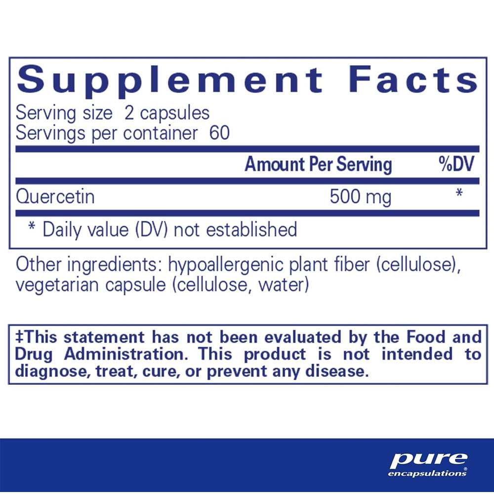 Pure Encapsulations Quercetin PURE-QTN BeautifiedYou.com