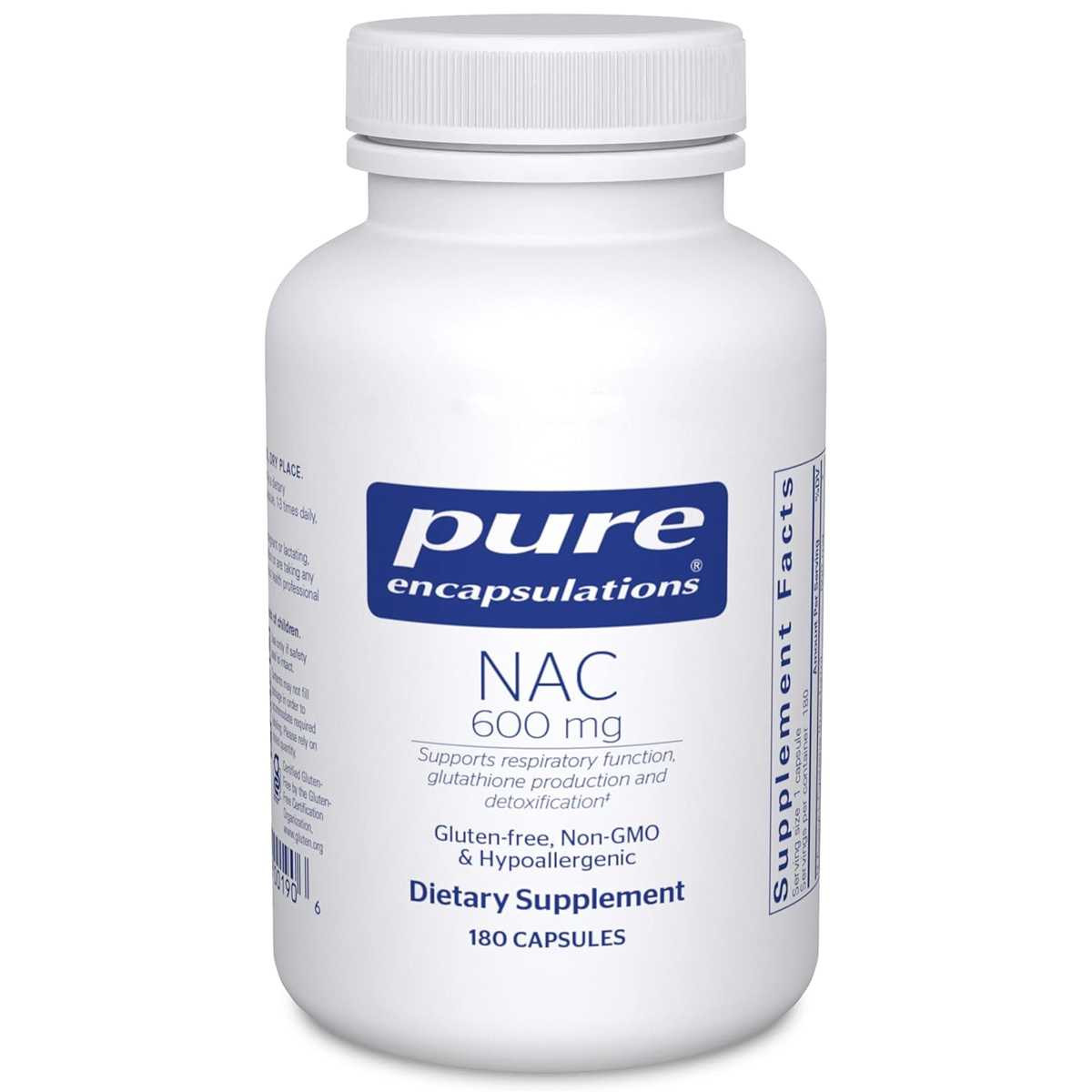 Pure Encapsulations NAC 600 mg PURE-NAC600 BeautifiedYou.com