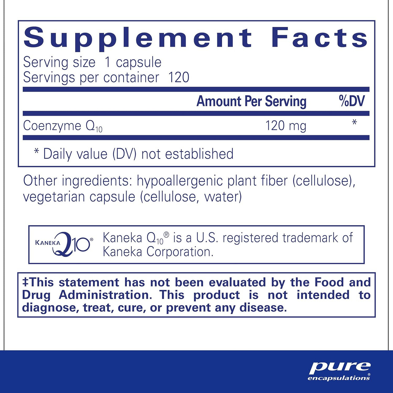 Pure Encapsulations CoQ10 120 mg