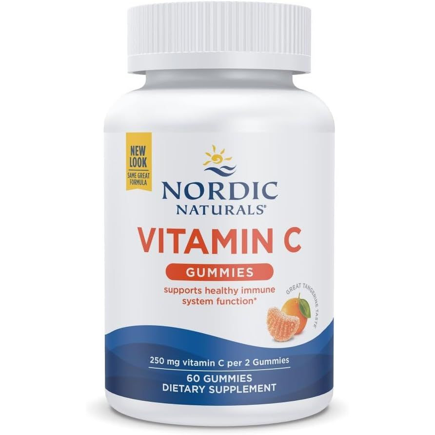 Nordic Naturals Vitamin C Gummies, Tart Tangerine Flavor