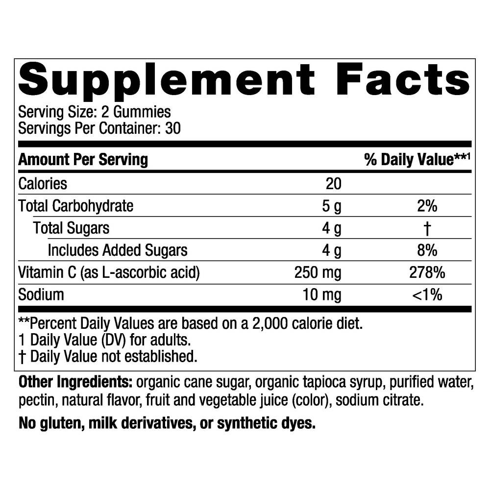 Nordic Naturals Vitamin C Gummies, Tart Tangerine Flavor