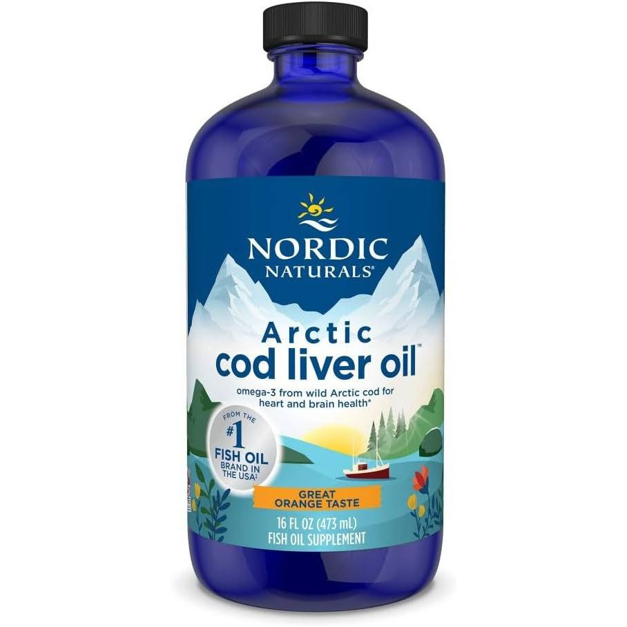 Nordic Naturals Arctic Cod Liver Oil, Orange Flavor