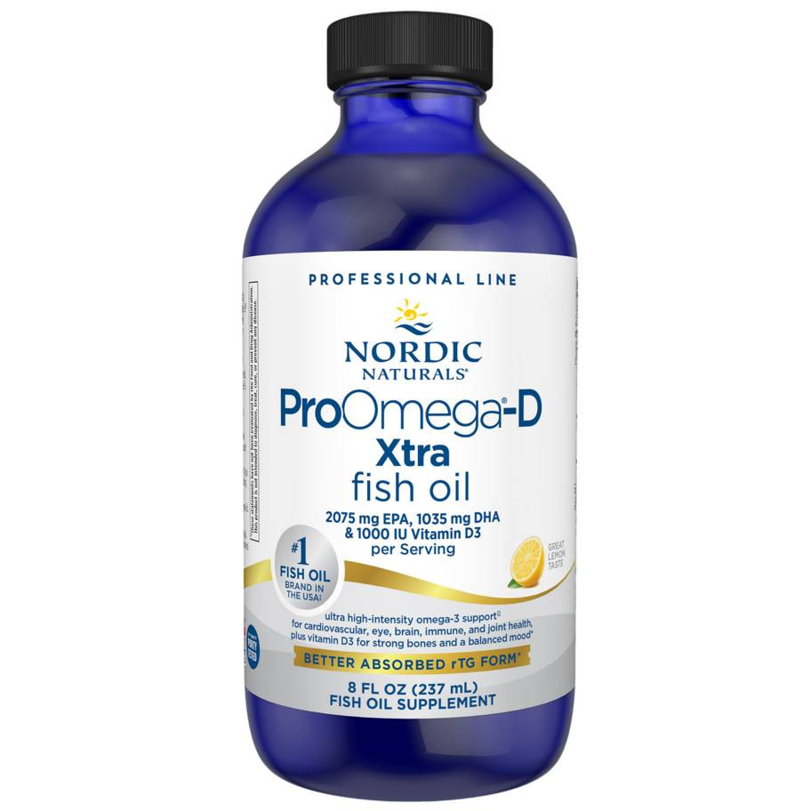 Nordic Naturals ProOmega-D Xtra Professional Line, Lemon Flavor - 8 oz