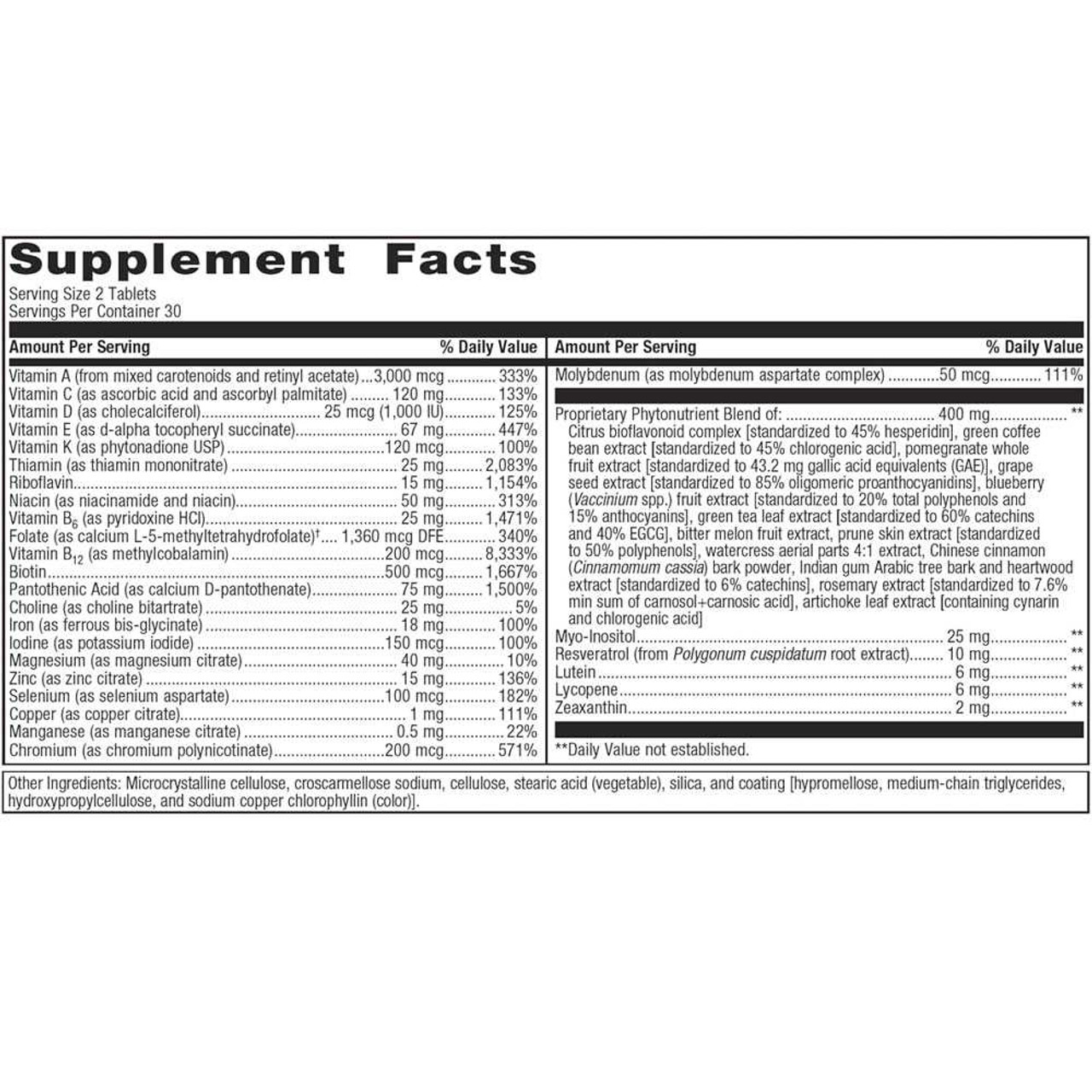 Metagenics PhytoMulti Tablets with Iron - 60 Tablets MTGN28993 BeautifiedYou.com