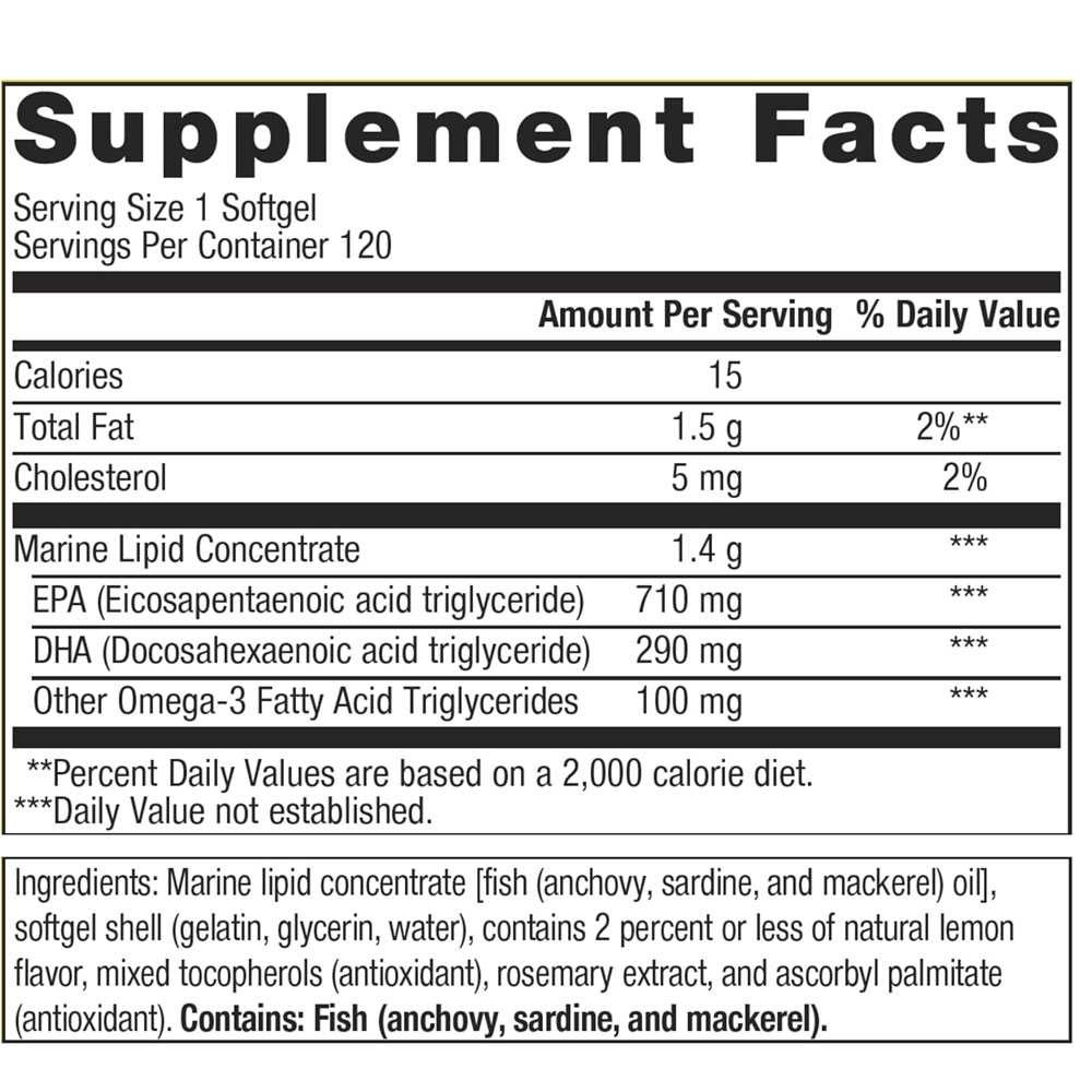 Metagenics OmegaGenics EPA-DHA 1000 Omega-3 Fish Oil Supplement, Lemon Flavor MTGN-OGEPA1 BeautifiedYou.com