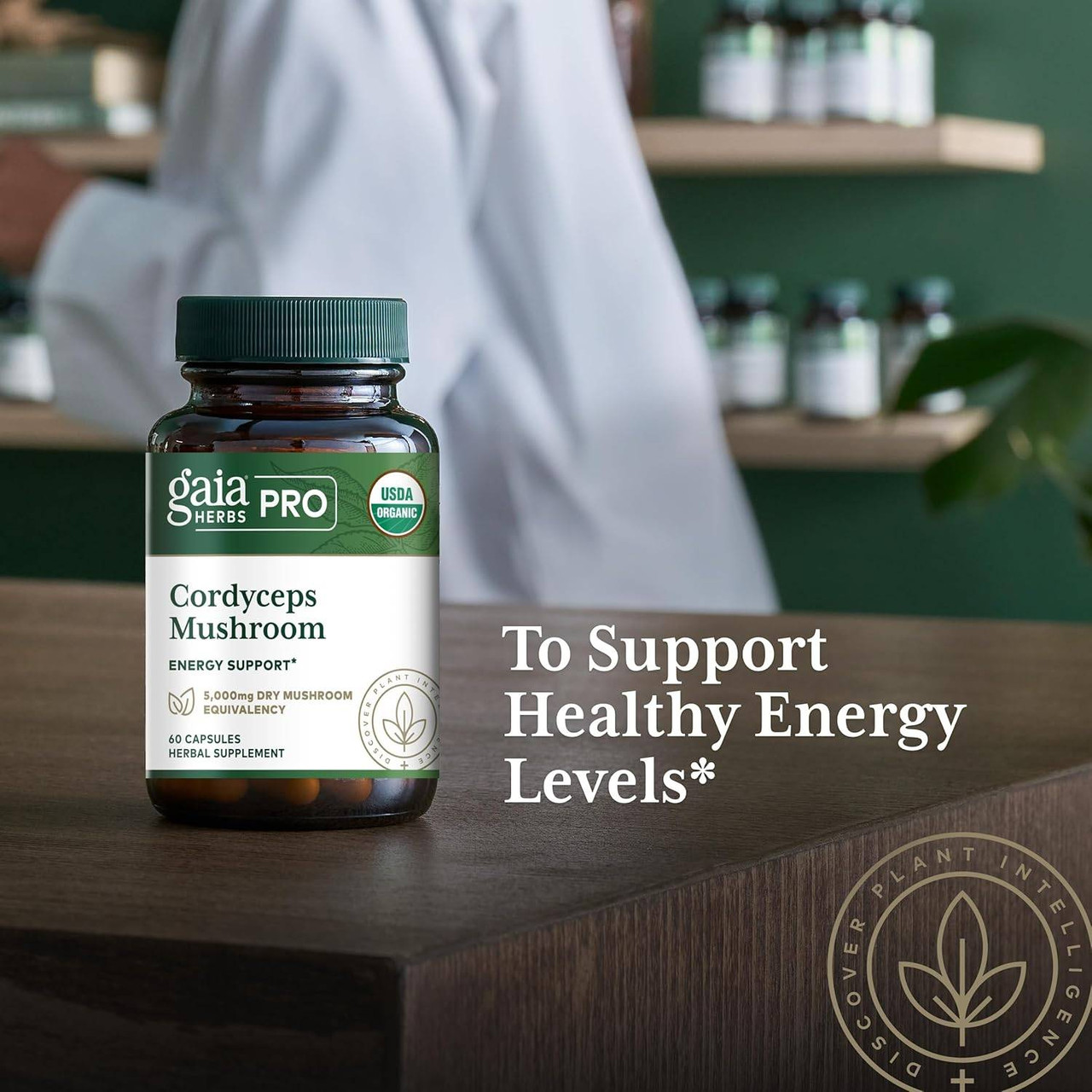 Gaia Herbs PRO Cordyceps Mushroom - 60 Capsules