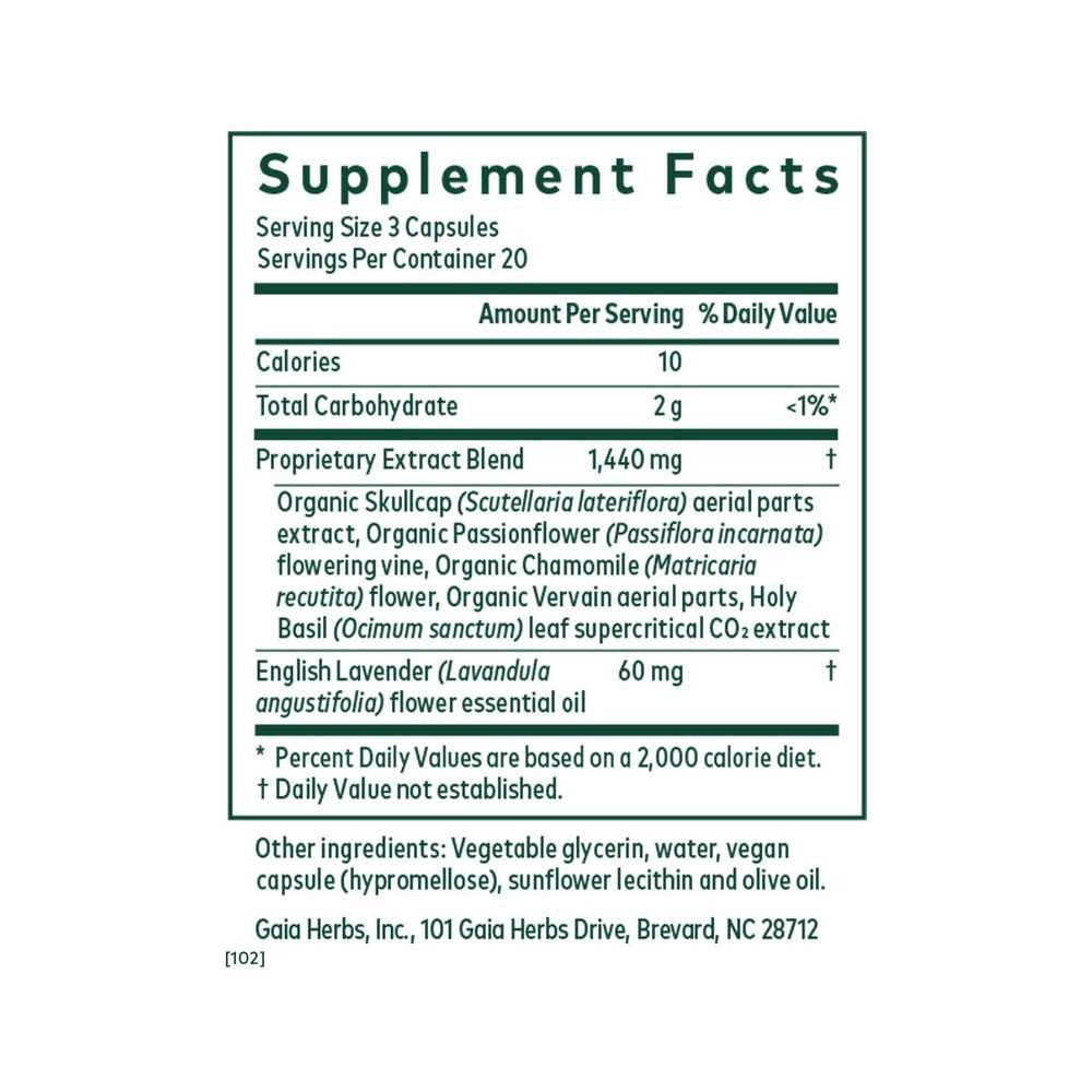 Gaia Herbs PRO Calm Restore - 60 Capsules GAIA50507 BeautifiedYou.com