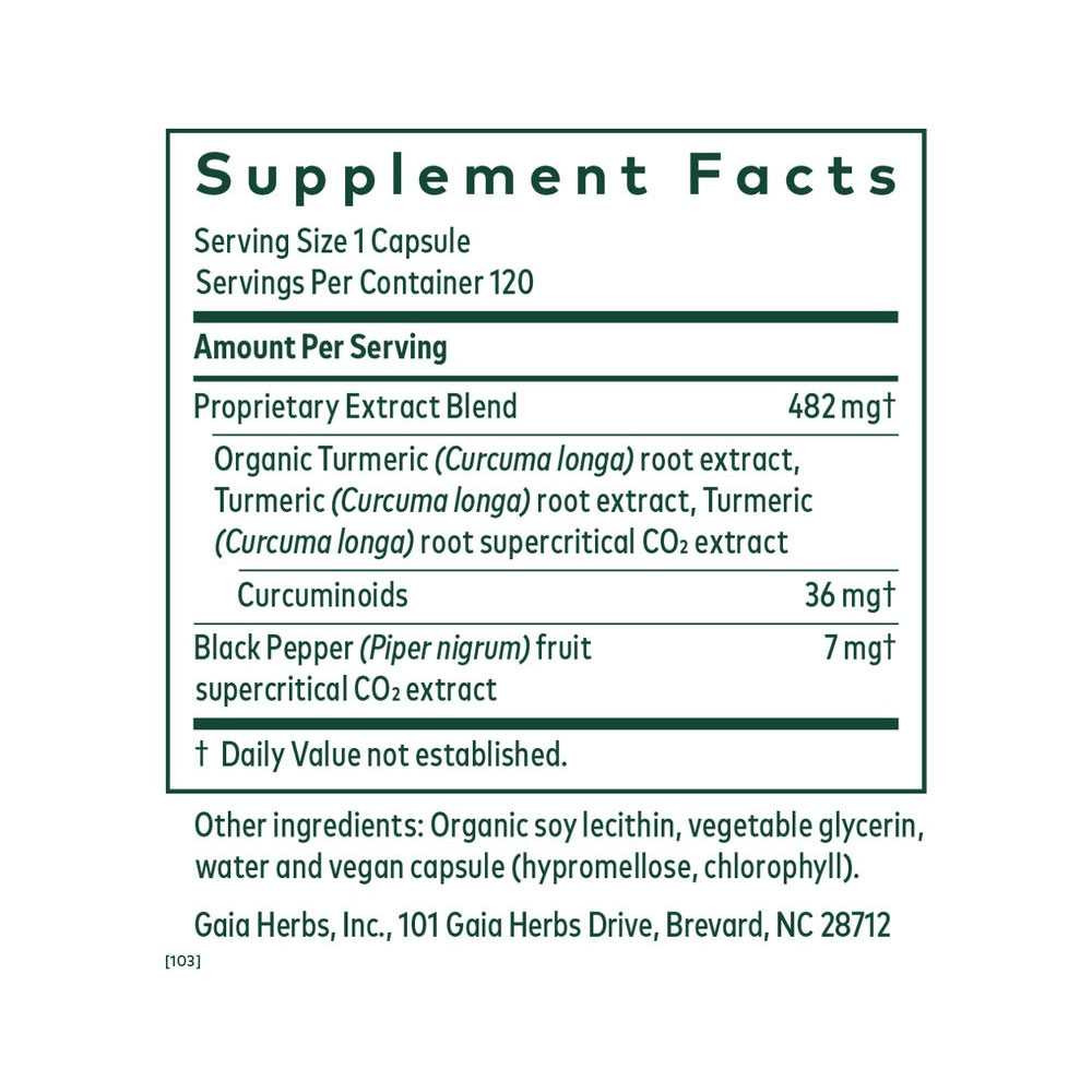 Gaia Herbs PRO Curcuma Supreme NF-kB Formula - 120 Capsules GAIA49860 BeautifiedYou.com