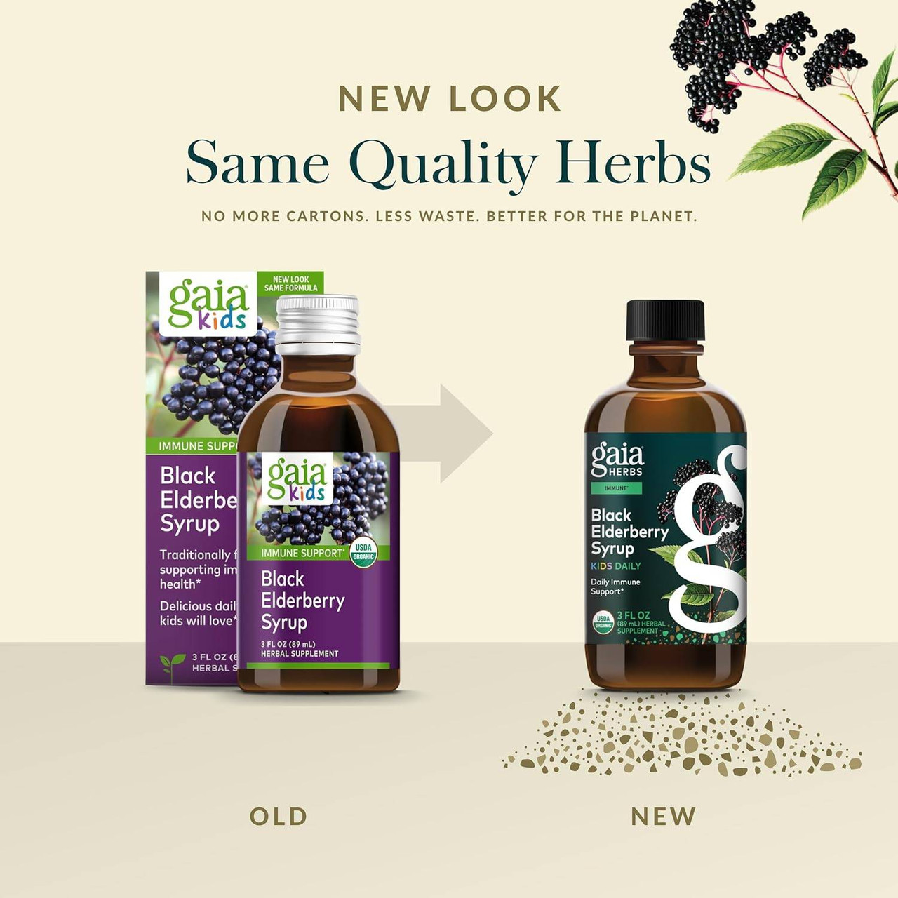 Gaia Herbs PRO Kids Black Elderberry Syrup - 3 Ounces