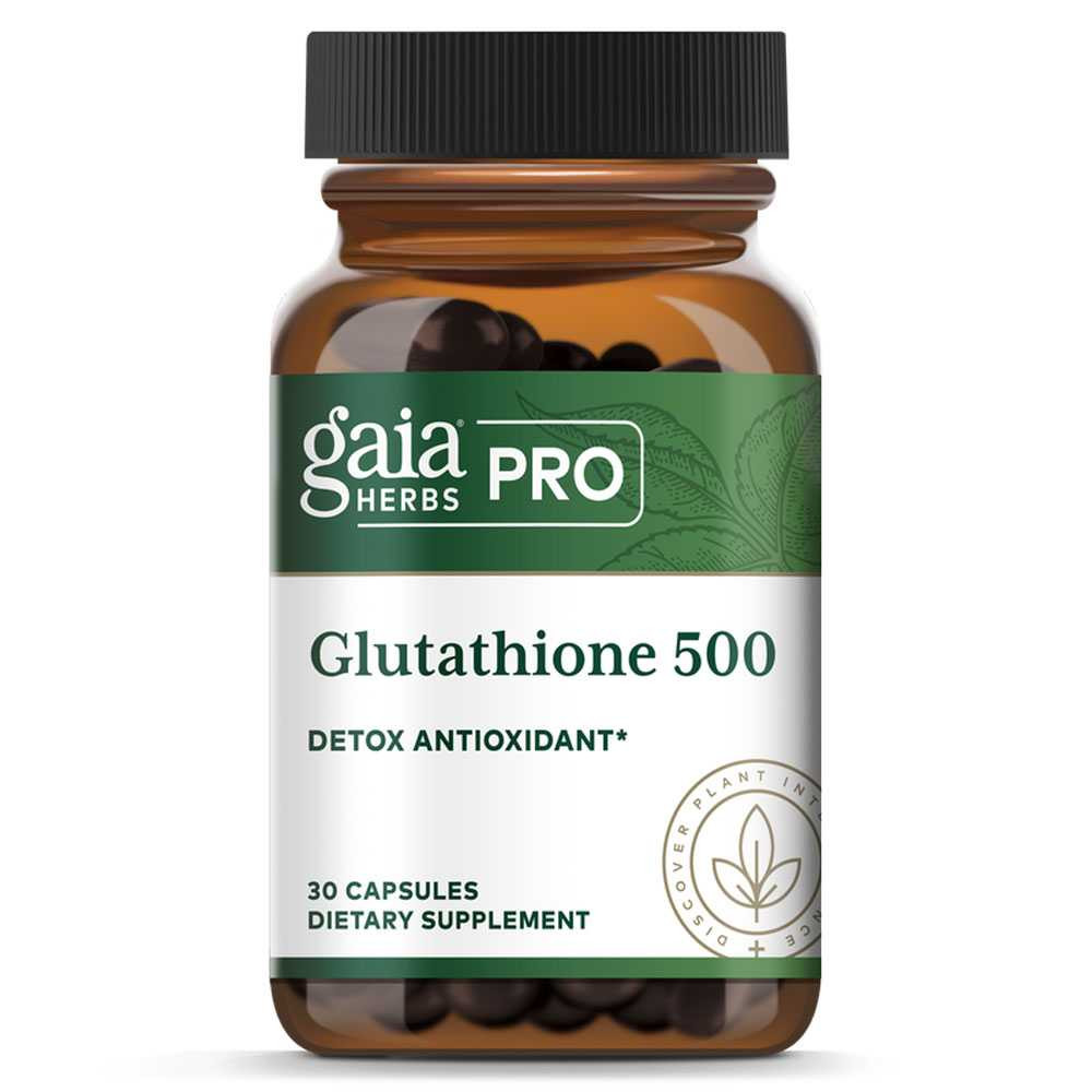 Gaia Herbs PRO Glutathione 500 - 30 Capsules GAIA52457 BeautifiedYou.com