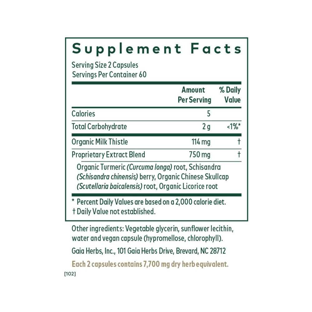 Gaia Herbs PRO Daily Liver Pro - 120 Capsules GAIA52273 BeautifiedYou.com