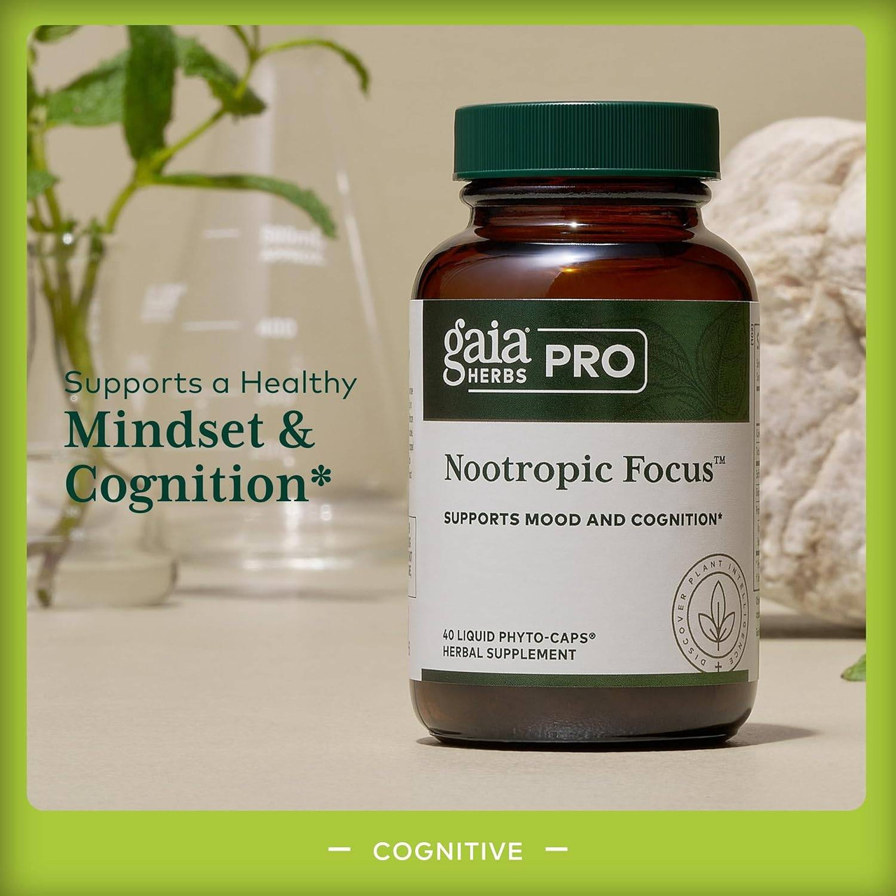 Gaia Herbs PRO Nootropic Focus - 40 Capsules