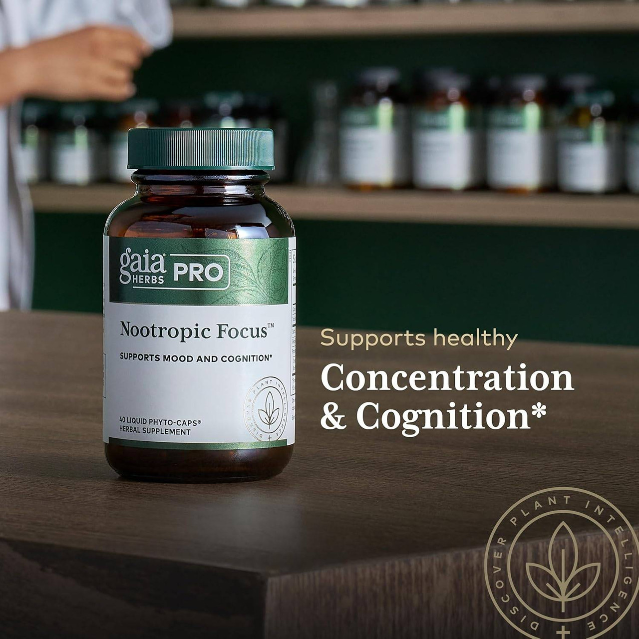 Gaia Herbs PRO Nootropic Focus - 40 Capsules