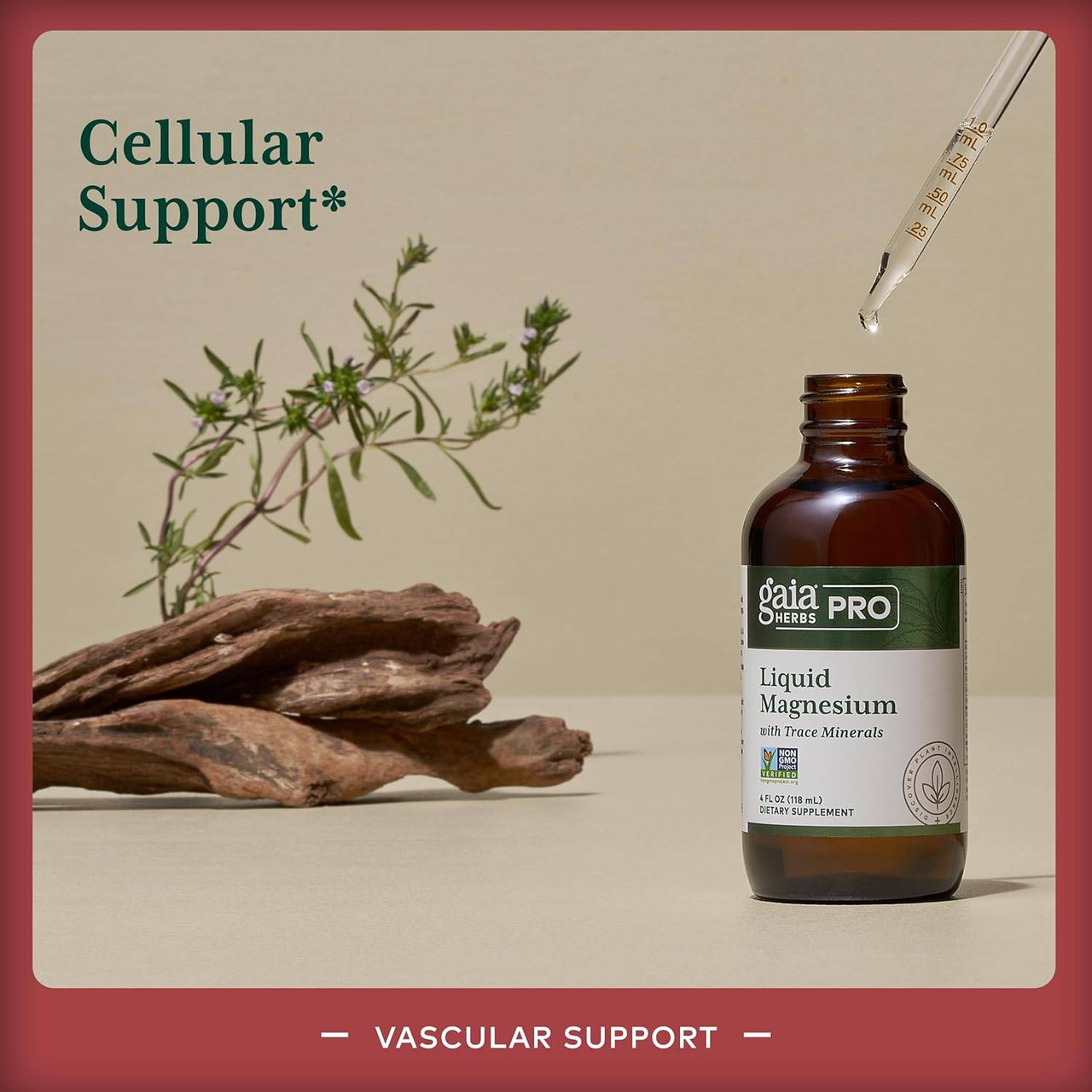 Gaia Herbs PRO Liquid Magnesium with Trace Minerals - 4 Ounces