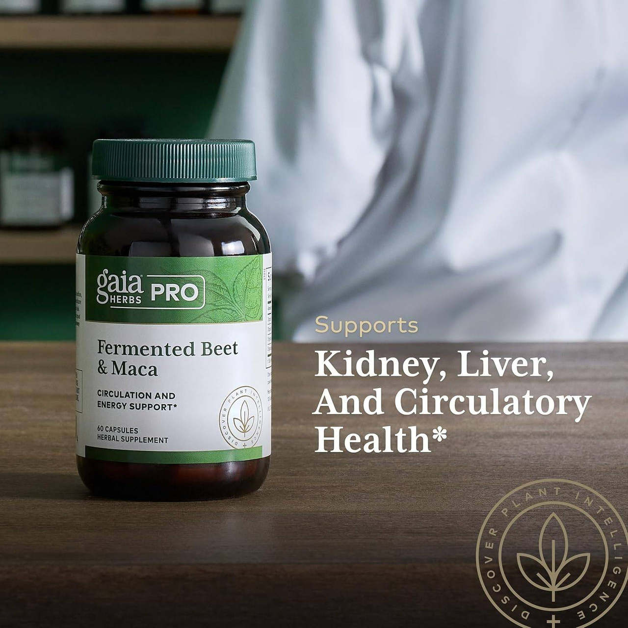 Gaia Herbs PRO Fermented Beet & Maca - 60 Capsules