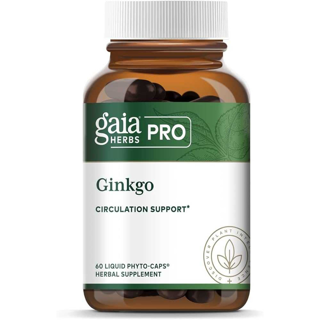 Gaia Herbs PRO Ginkgo - 60 Capsules GAIA98749 BeautifiedYou.com
