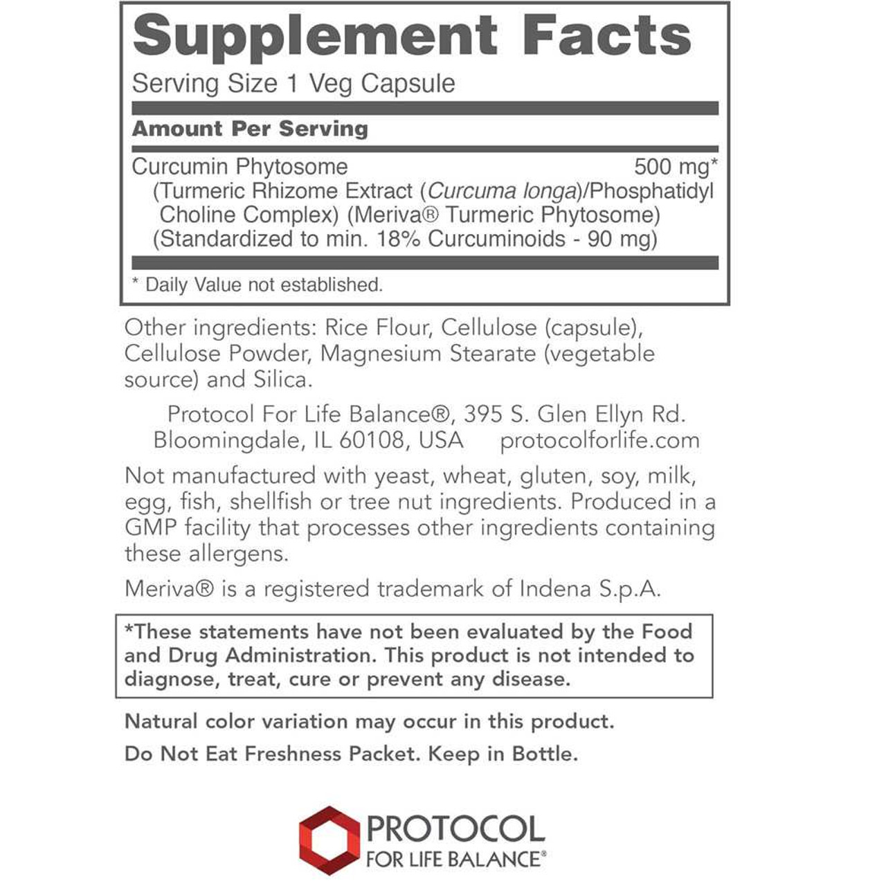 Protocol Curcumin PC - 60 Capsules PLB46426 BeautifiedYou.com