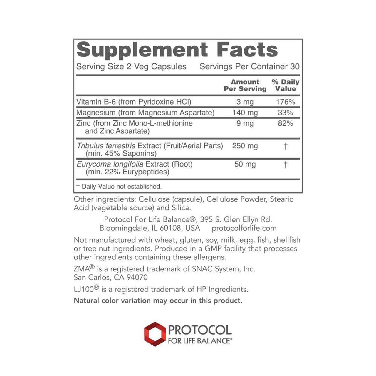 Protocol Virility for Men - 60 Capsules PLB21683 BeautifiedYou.com