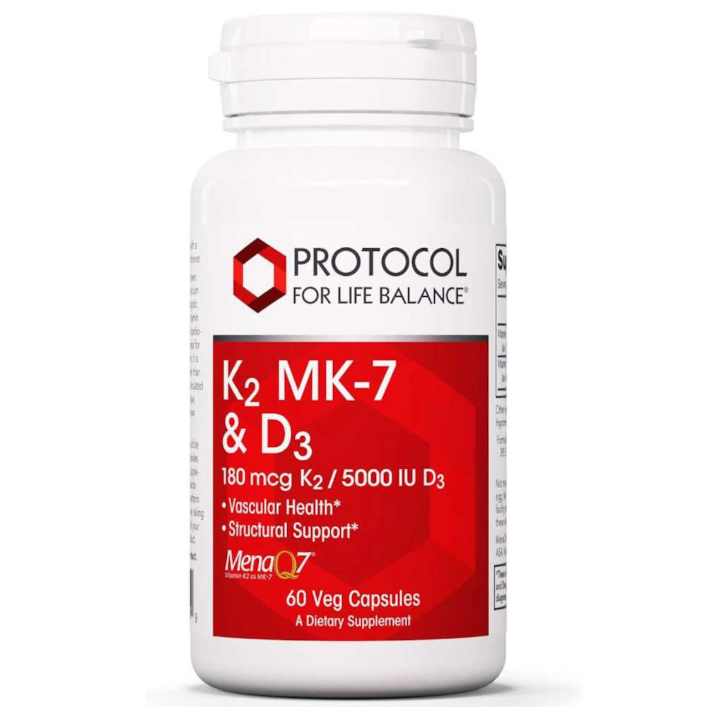 Protocol K2 MK-7 and D3 - 60 Capsules PLB03849 BeautifiedYou.com