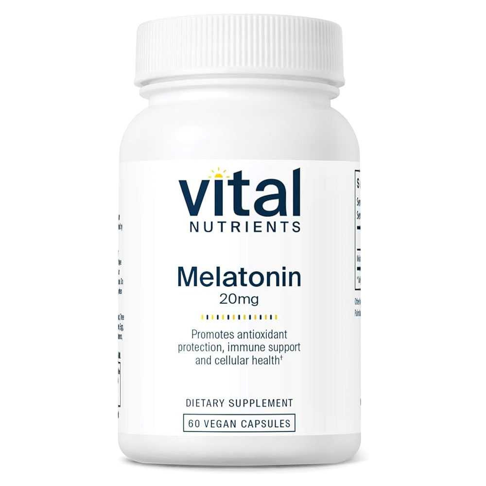 Vital Nutrients Melatonin 20mg - 60 Capsules VNT19113 BeautifiedYou.com