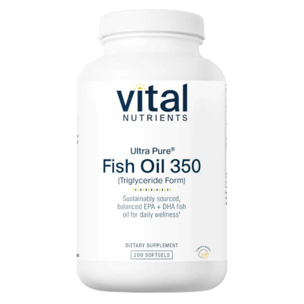 Vital Nutrients Ultra Pure Fish Oil 350 Triglyceride Form - 200 Softgels VNT12213 BeautifiedYou.com
