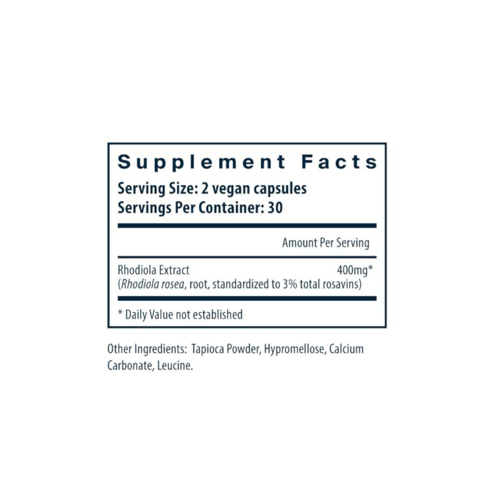 Vital Nutrients Rhodiola 3% 200mg VNT-R3 BeautifiedYou.com