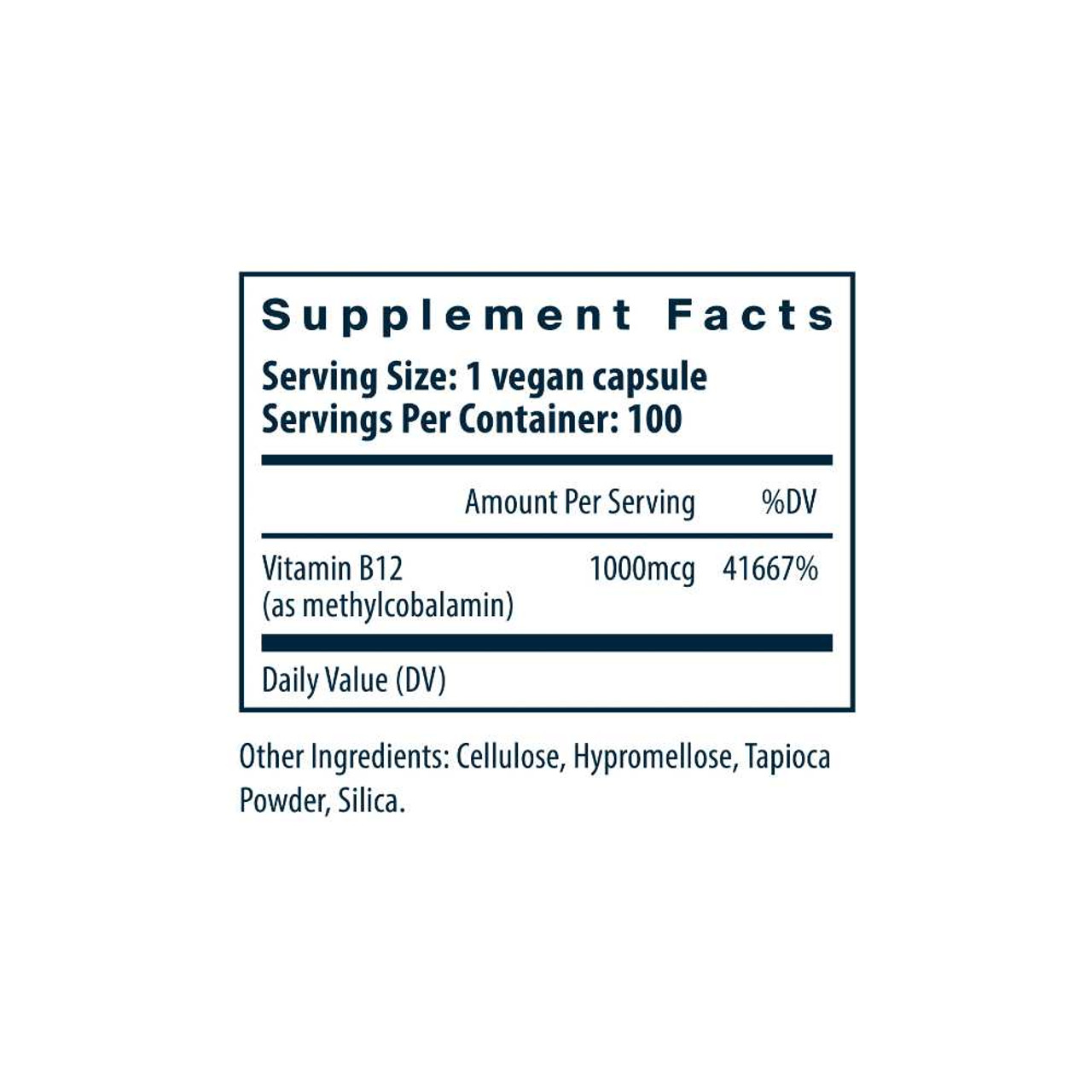 Vital Nutrients Vitamin B12 (as Methylcobalamin) 1000mcg - 100 Capsules VNT45119 BeautifiedYou.com