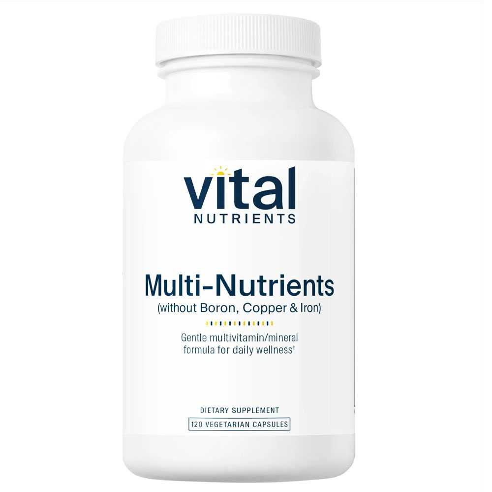 Vital Nutrients Multi-Nutrients 5 Ultra Antioxidant Formula (Boron, Copper, and Iron Free) - 120 Capsules VNT33116 BeautifiedYou.com