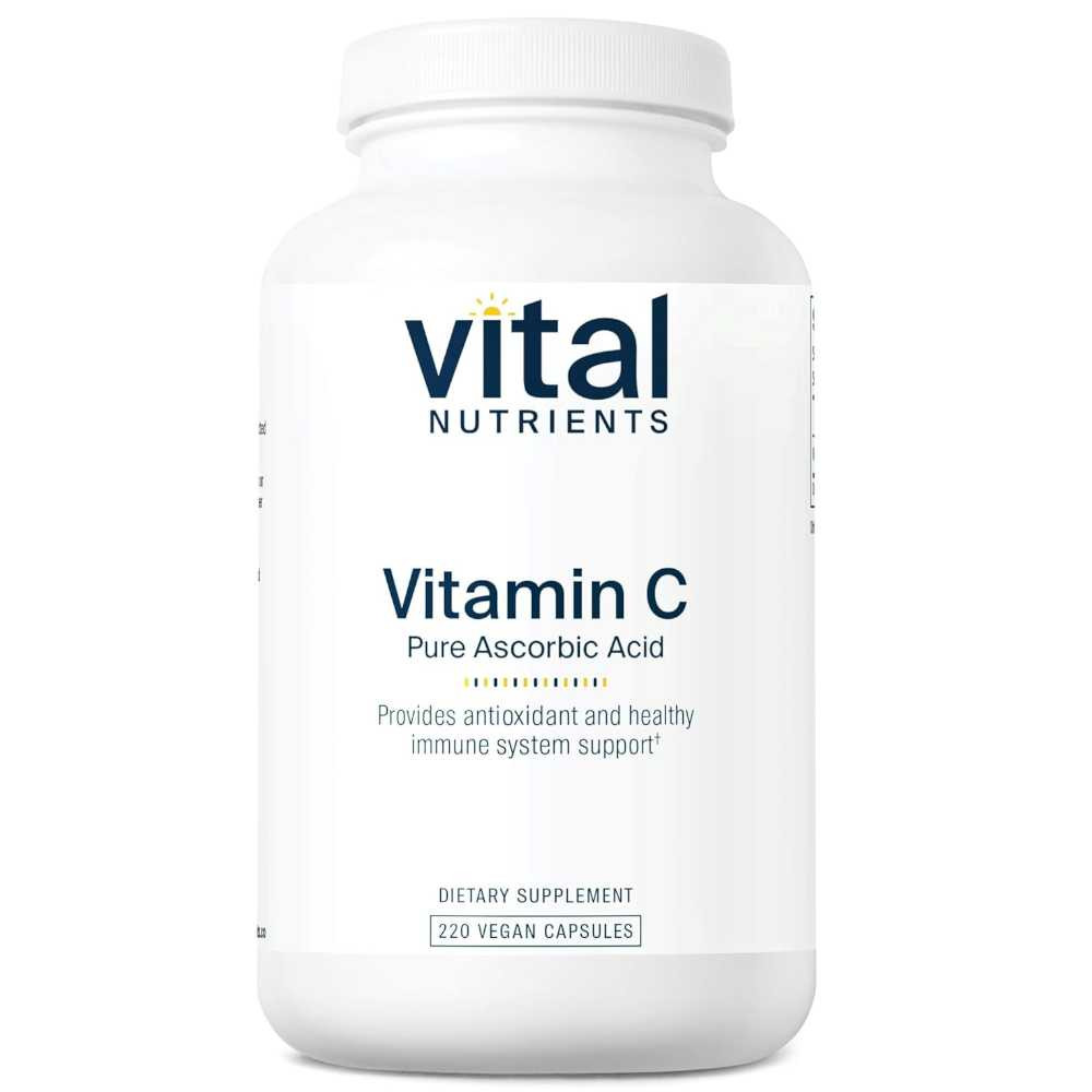 Vital Nutrients Vitamin C (100% Pure Ascorbic Acid) VNT-VC1000 BeautifiedYou.com