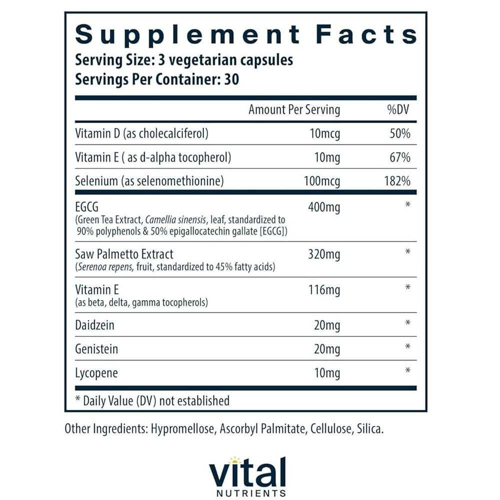 Vital Nutrients Prostate Health TX - 90 Capsules VNT65110 BeautifiedYou.com