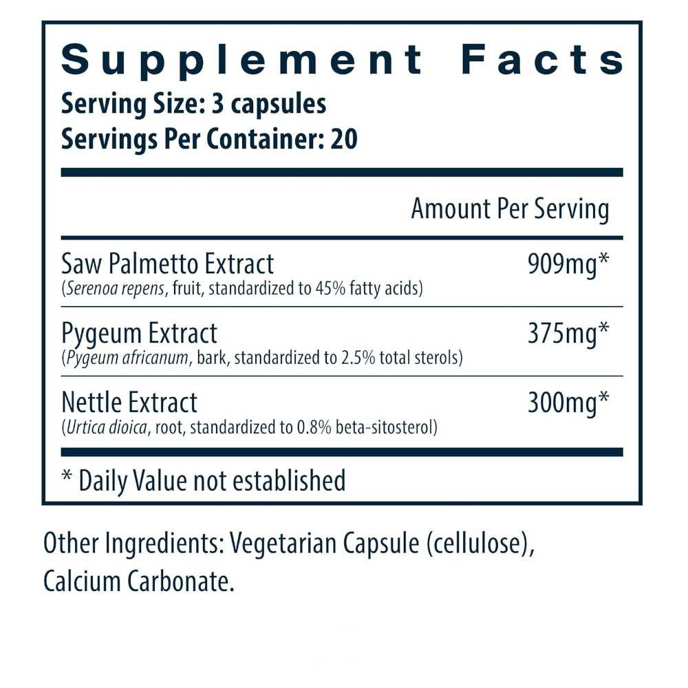 Vital Nutrients Saw Palmetto Pygeum Nettle Root VNT-SPPNR BeautifiedYou.com
