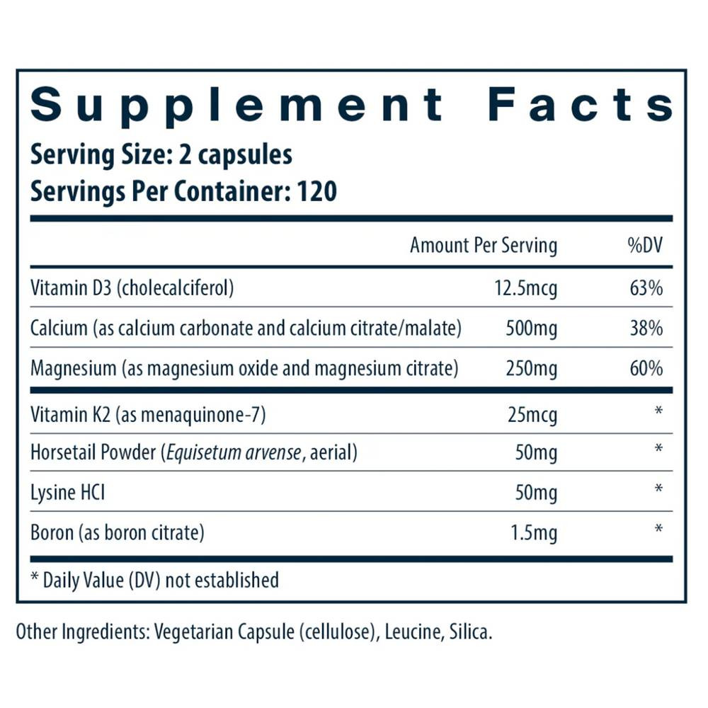 Vital Nutrients Osteo-Nutrients II with Vitamin K2-7 - 240 Capsules