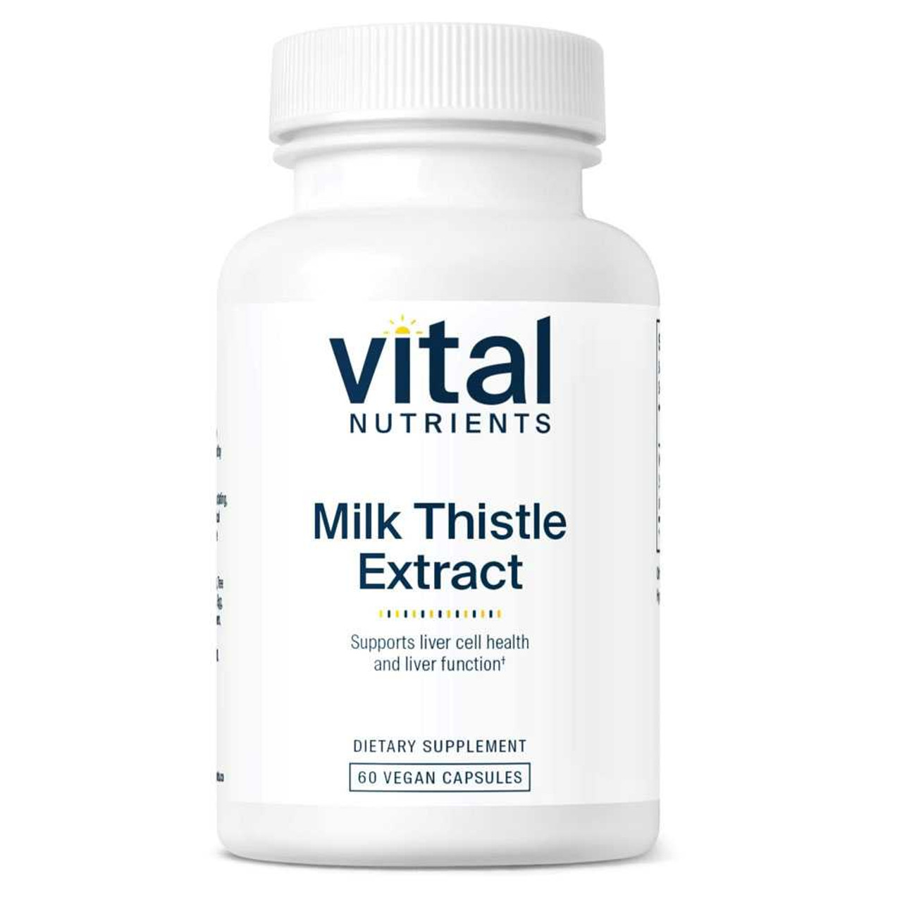 Vital Nutrients Milk Thistle Extract 250mg - 60 Capsules VNT28111 BeautifiedYou.com