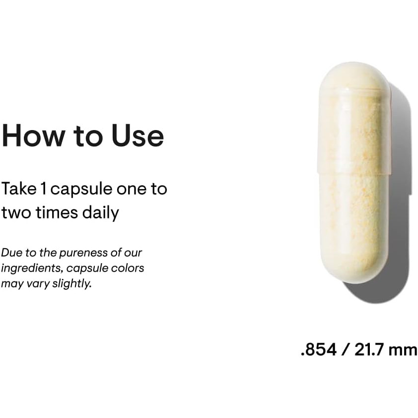 Capsule with how-to-use directions